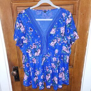 Torrid floral blouse, size 1